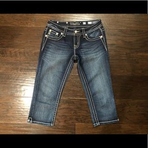 Miss Me Dark Wash Capri Denim